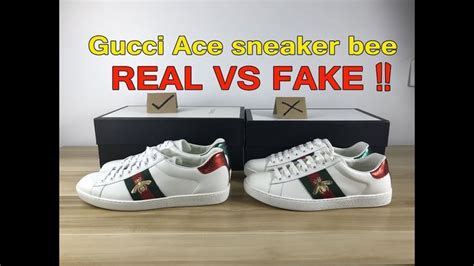 gucci ace tiger fake vs real